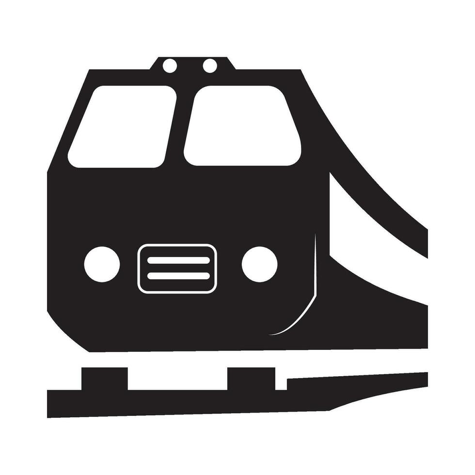tåg ikon logotyp vektor design mall