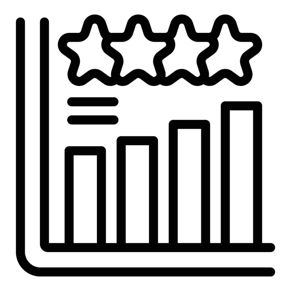 sälja affär Graf ikon översikt vektor. interiör marknadsföra vektor