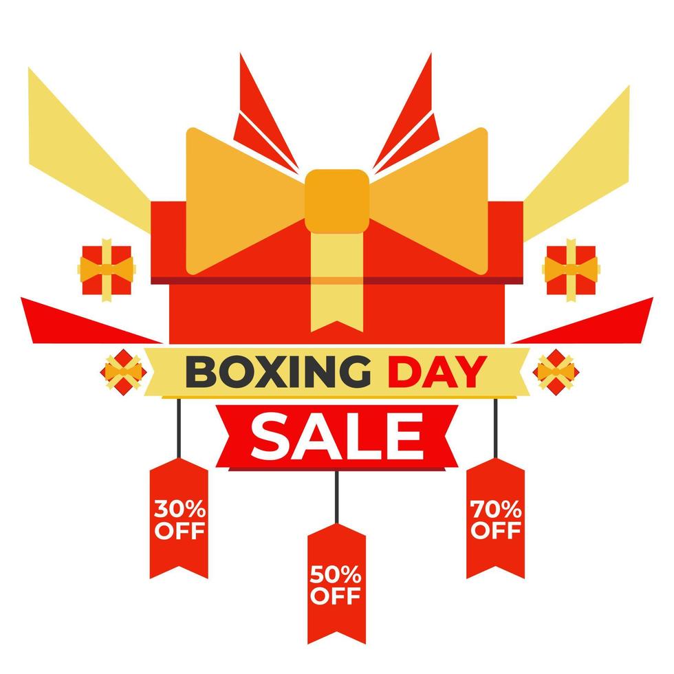 Boxing Day Sale Promotion Social Media Post Design-Vorlage vektor