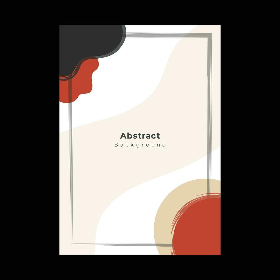 abstrakt Formen Startseite Broschüre Flyer Vorlage Porträt Hintergrund vektor