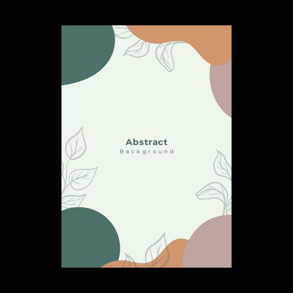 abstrakt Formen Startseite Broschüre Flyer Vorlage Porträt Hintergrund vektor