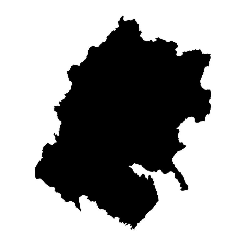sudurpashchim Provinz Karte, administrative Aufteilung von Nepal. Vektor Illustration.