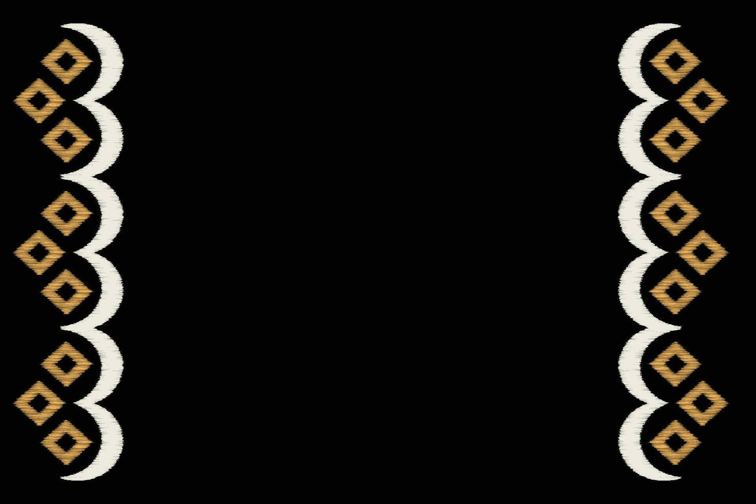 ethnisch Ikat Stoff Muster geometrisch Stil.afrikanisch Ikat Stickerei ethnisch orientalisch Muster schwarz Hintergrund. abstrakt, Vektor, Illustration. Textur, Kleidung, Rahmen, Dekoration, Motiv. vektor