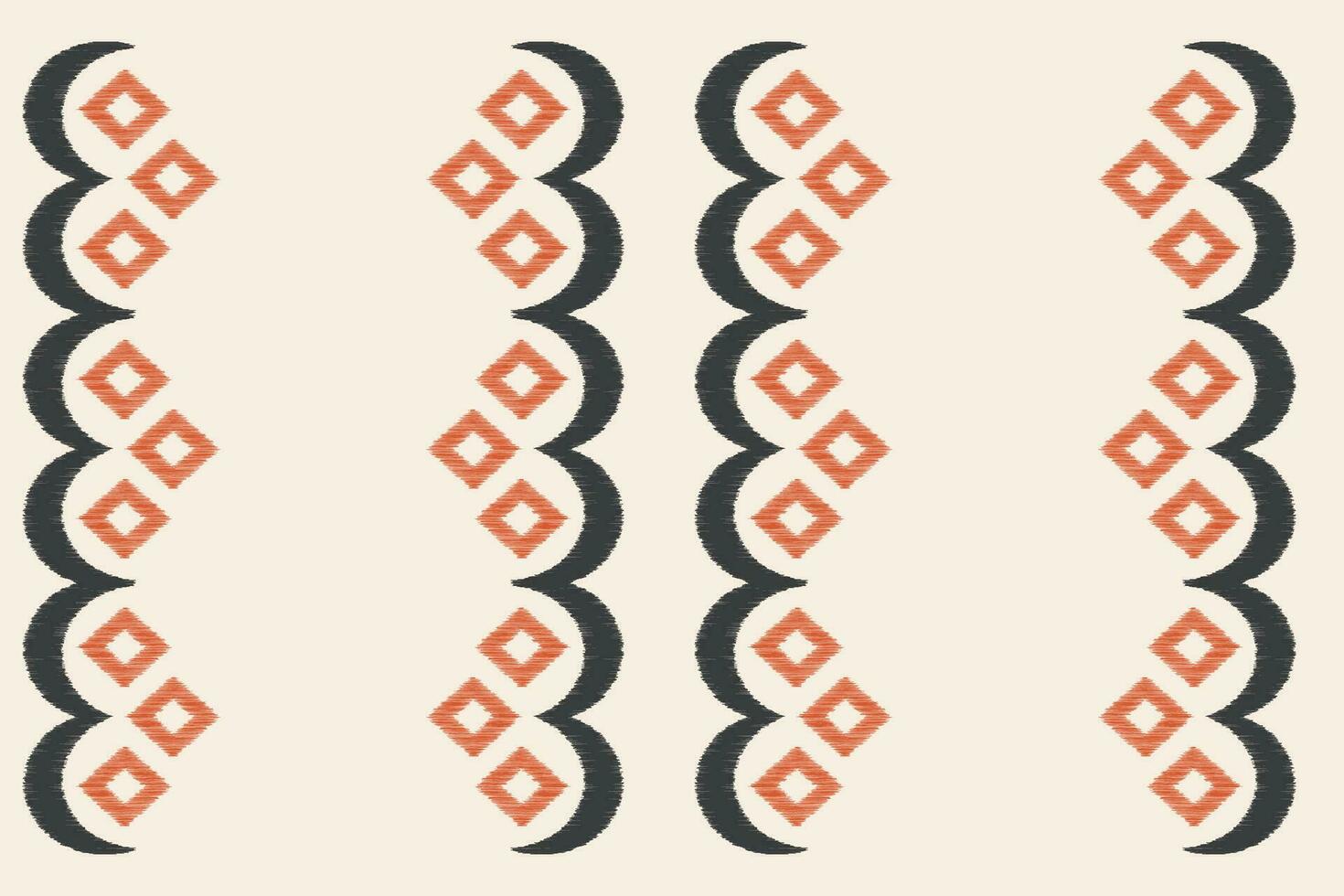 ethnisch Ikat nahtlos Stoff Muster geometrisch Stil.afrikanisch Ikat Stickerei ethnisch Muster braun Sahne Hintergrund. abstrakt, Vektor, Illustration. Textur, Rahmen, Tapete, Motiv, Seide. 16.1.24 1 vektor