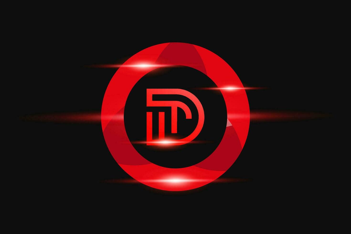 dt rot Logo Design. Vektor Logo Design zum Geschäft.