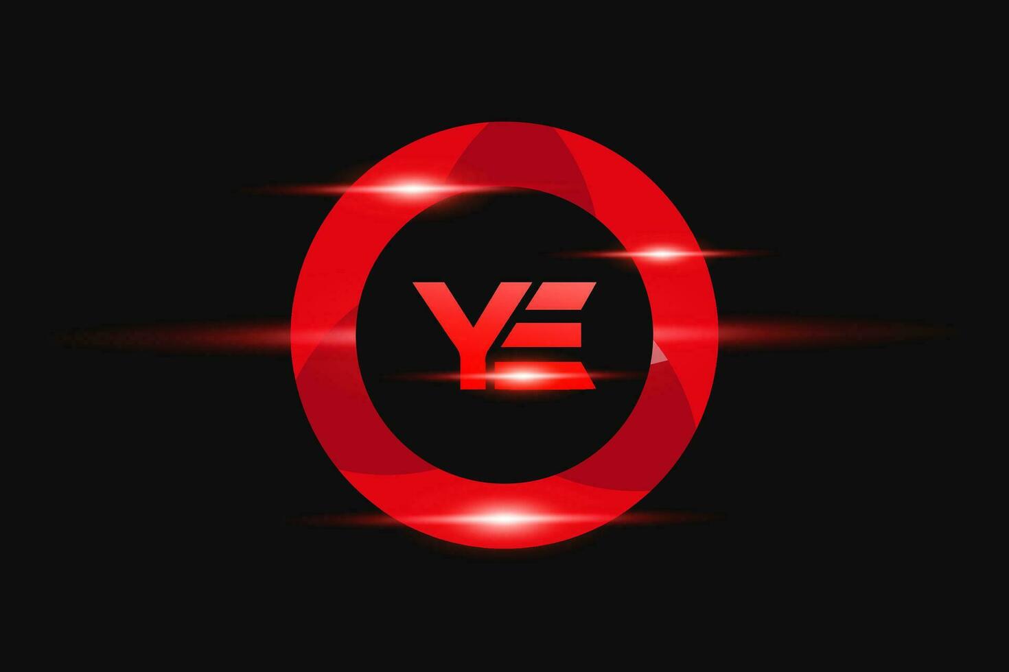 ey röd logotyp design. vektor logotyp design för företag.