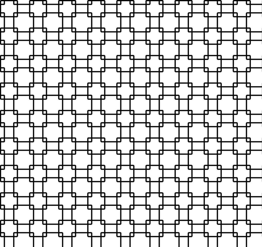 sömlös geometrisk abstrakt mönster i svart Färg i de form av en gitter på en vit bakgrund vektor