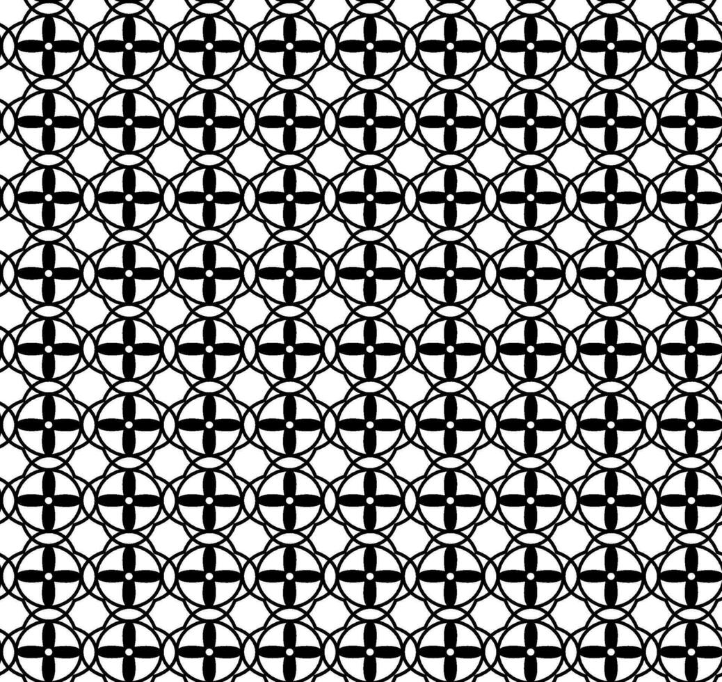 vektor sömlös textur i de form av en gitter av svart abstrakt mönster på en vit bakgrund