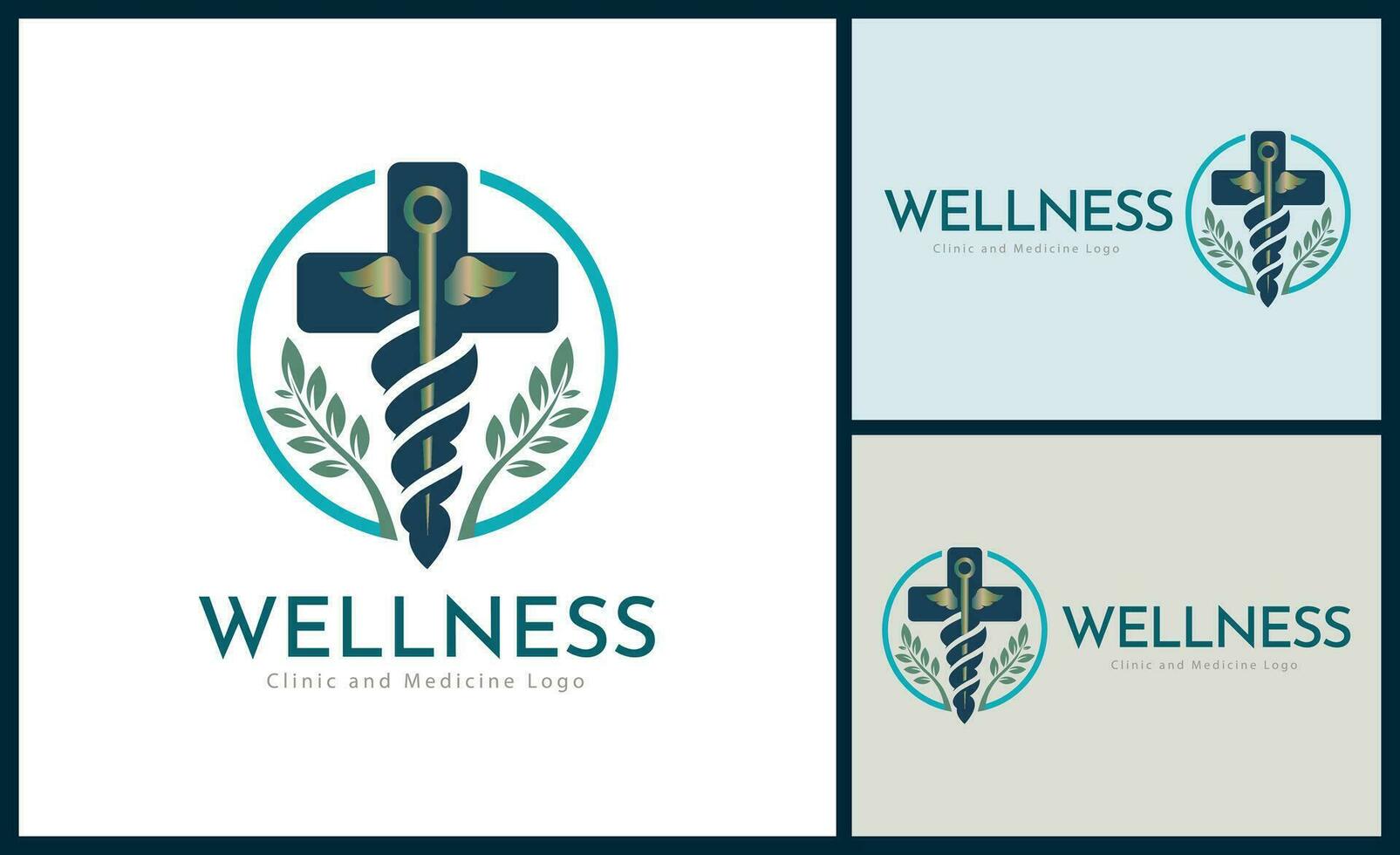 Medizin Wellness Kreuz Apotheke Krankenhaus Klinik Logo Vorlage Design vektor