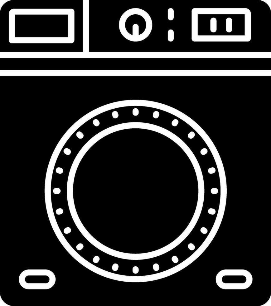 Wäsche-Glyphe-Symbol vektor