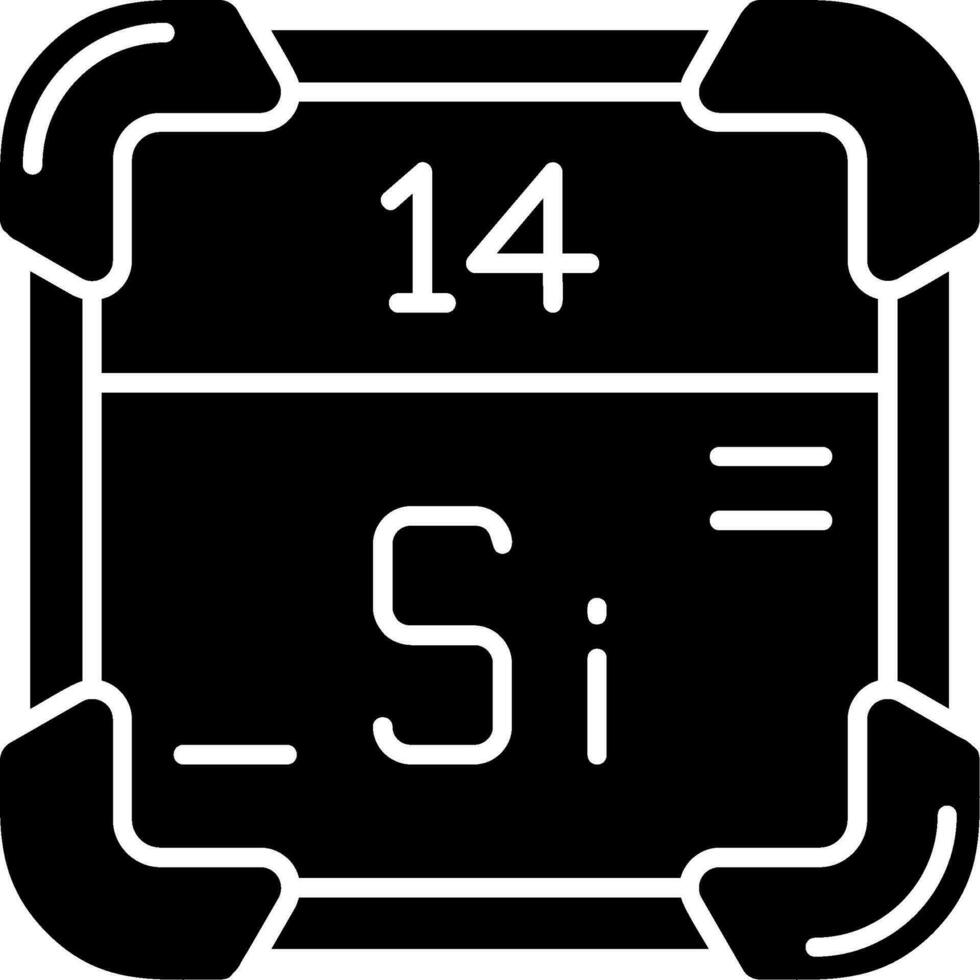 Silglyphe Symbol Glyphe Symbol vektor