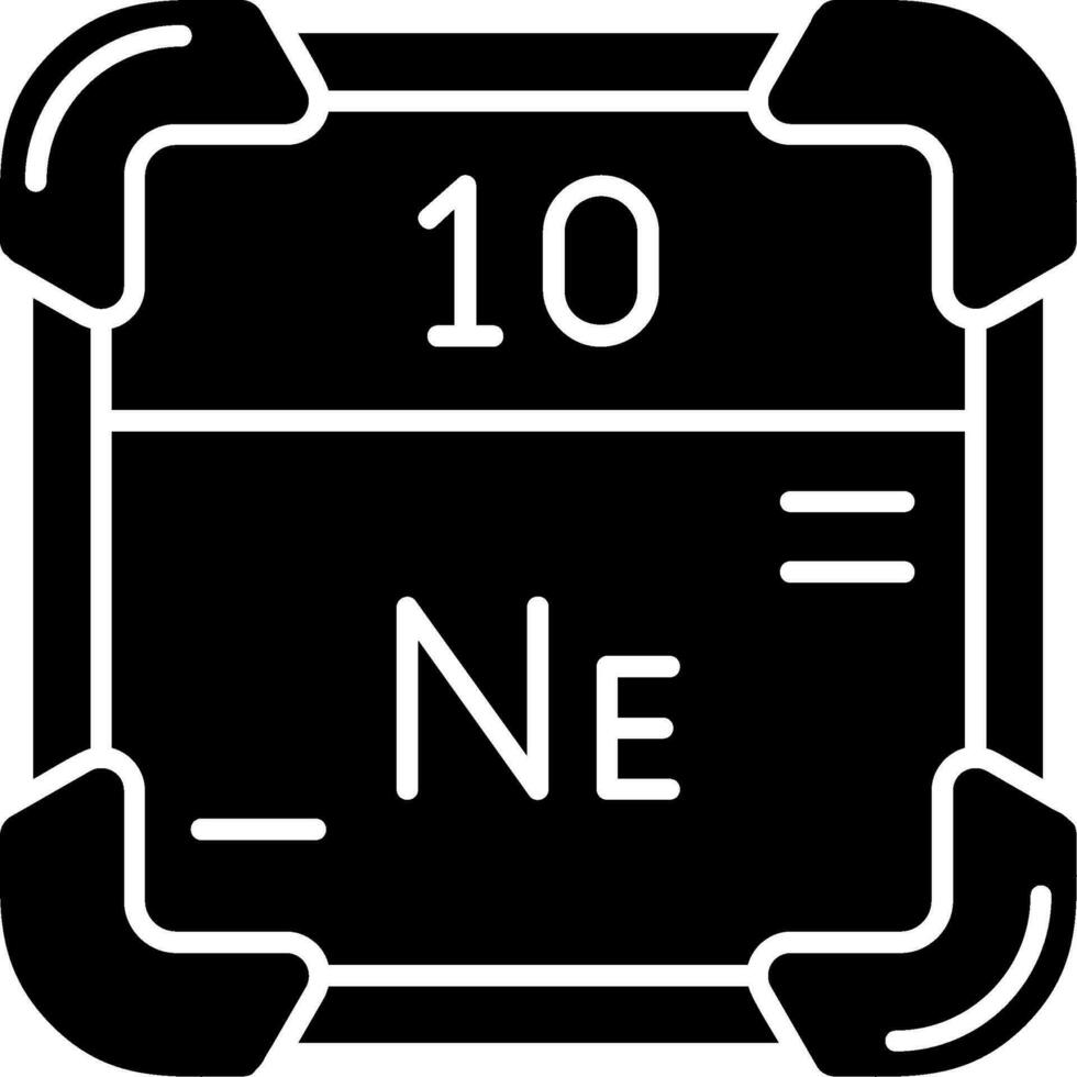 Neon- Glyphe Symbol vektor