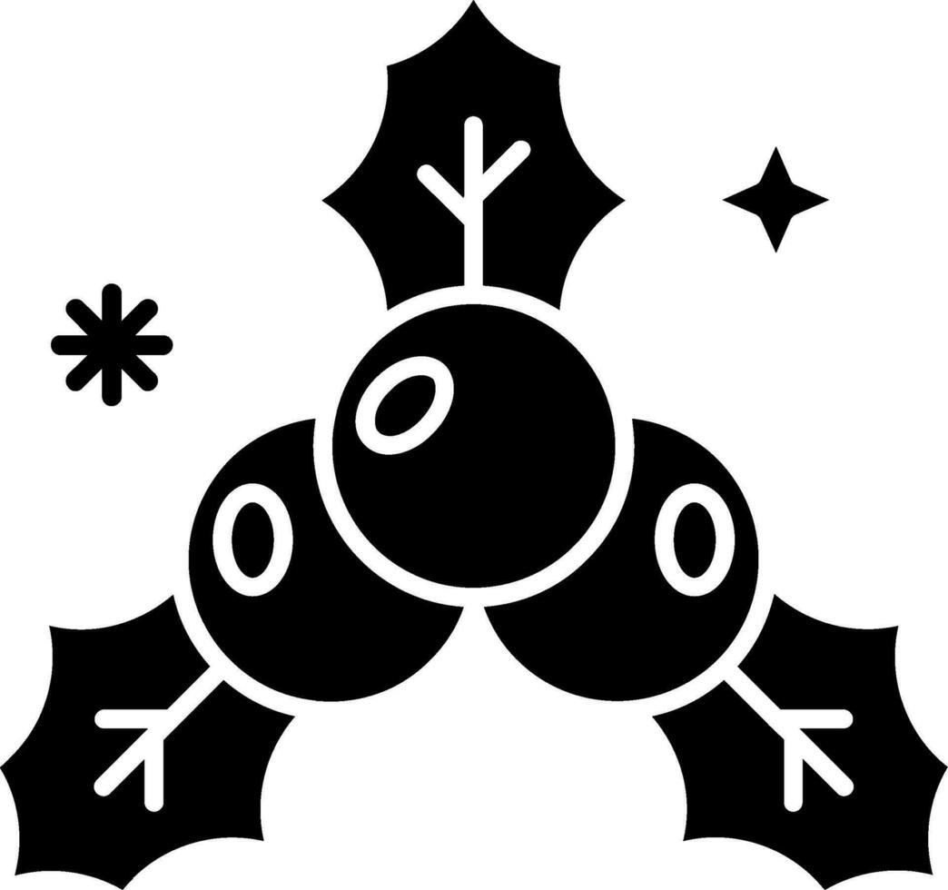 Mistel-Glyphe-Symbol vektor