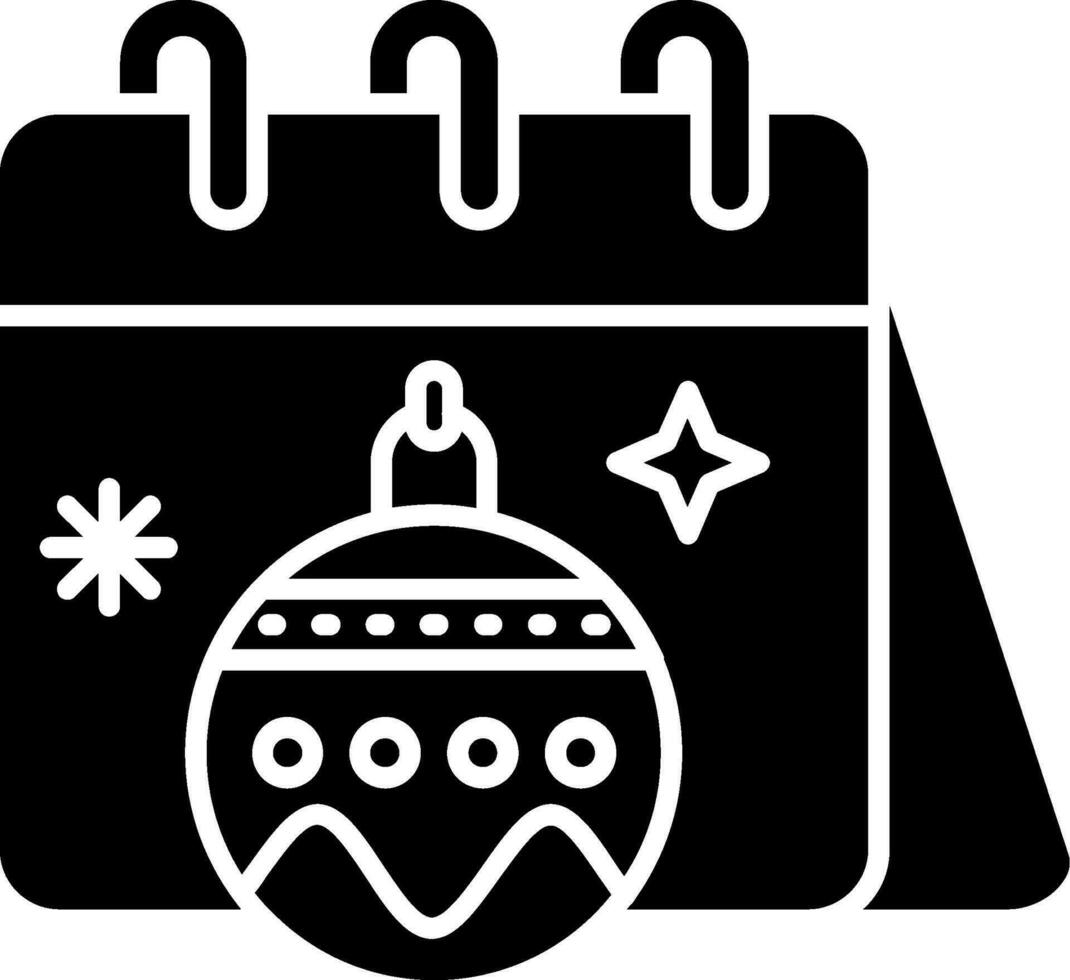 Kalender-Glyphe-Symbol vektor