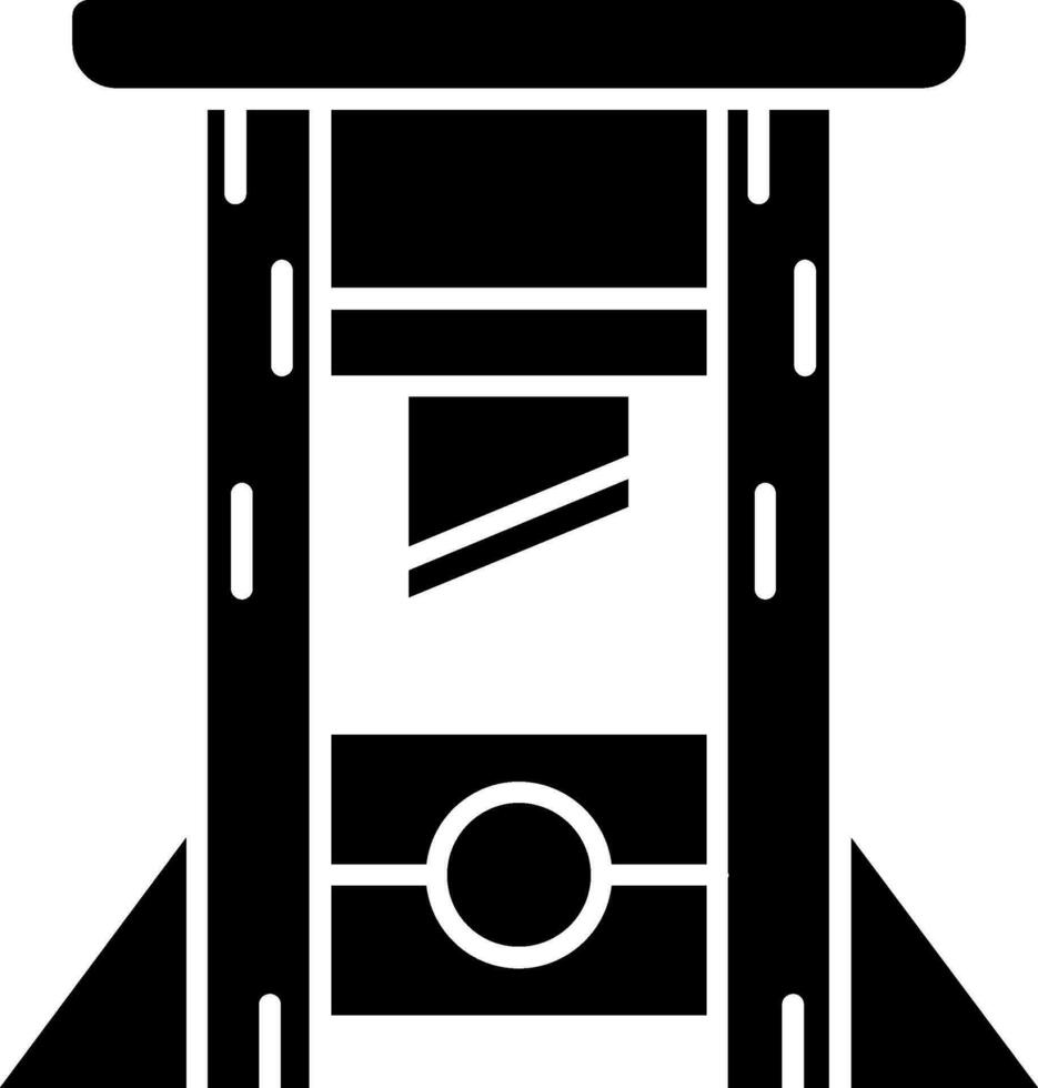 Guillotine Glyphe Symbol vektor