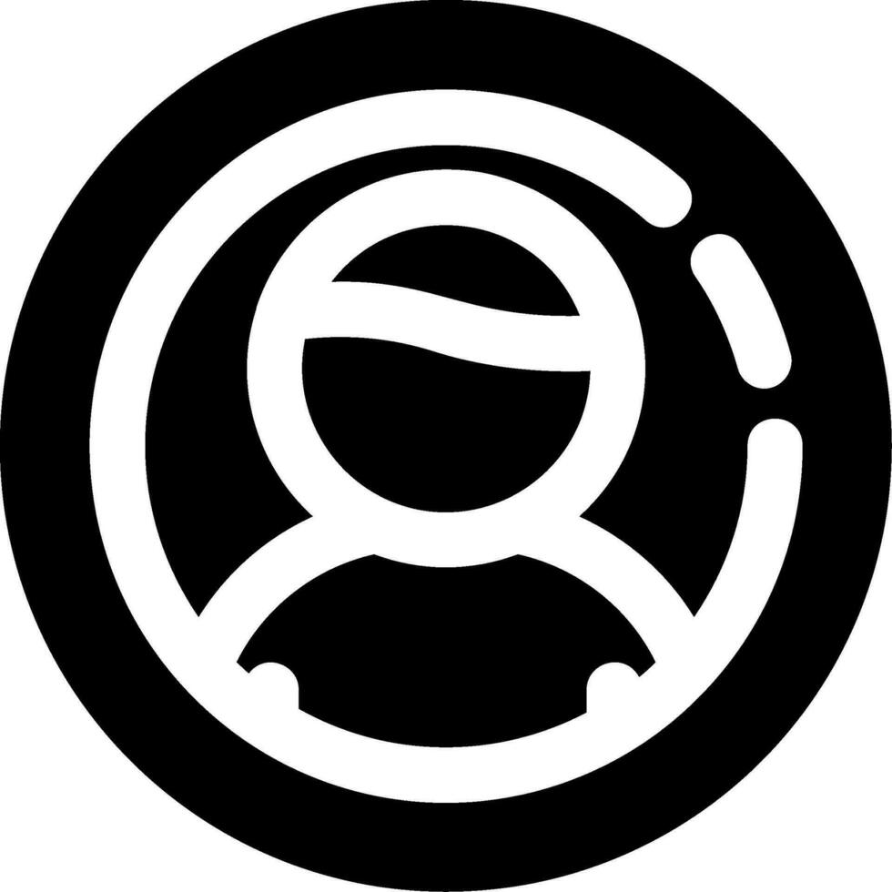 Benutzer-Glyphen-Symbol vektor