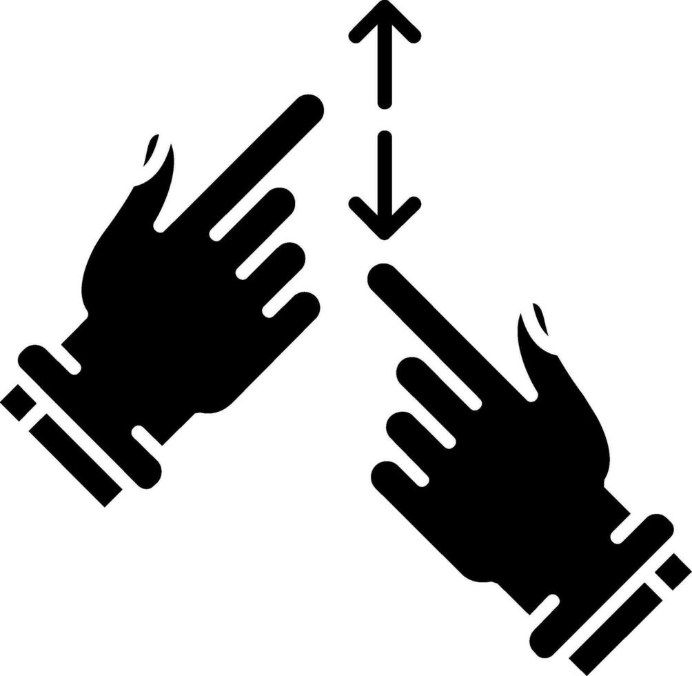 Zapfhahn und scrollen Glyphe Symbol vektor