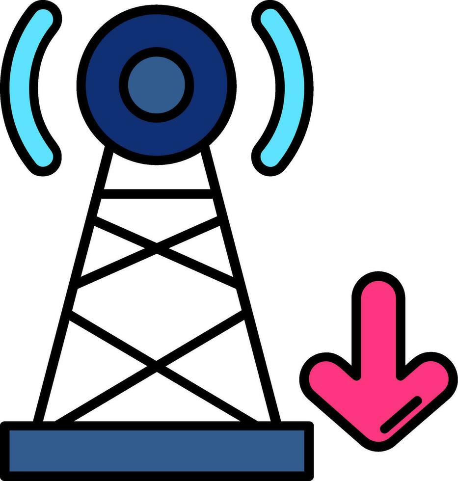 signal glyfikon vektor