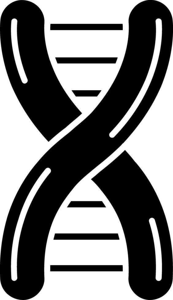 DNA-Glyphe-Symbol vektor