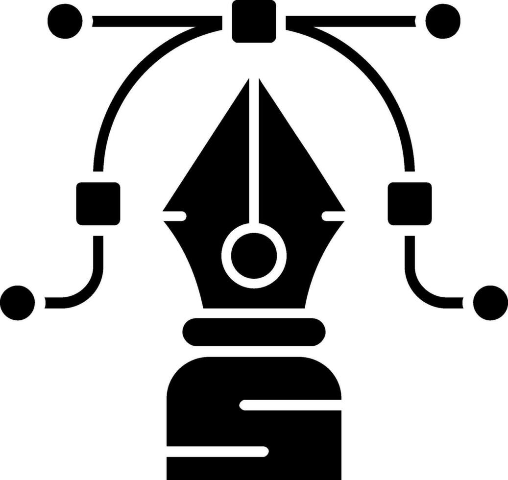 Stift Werkzeug Glyphe Symbol vektor