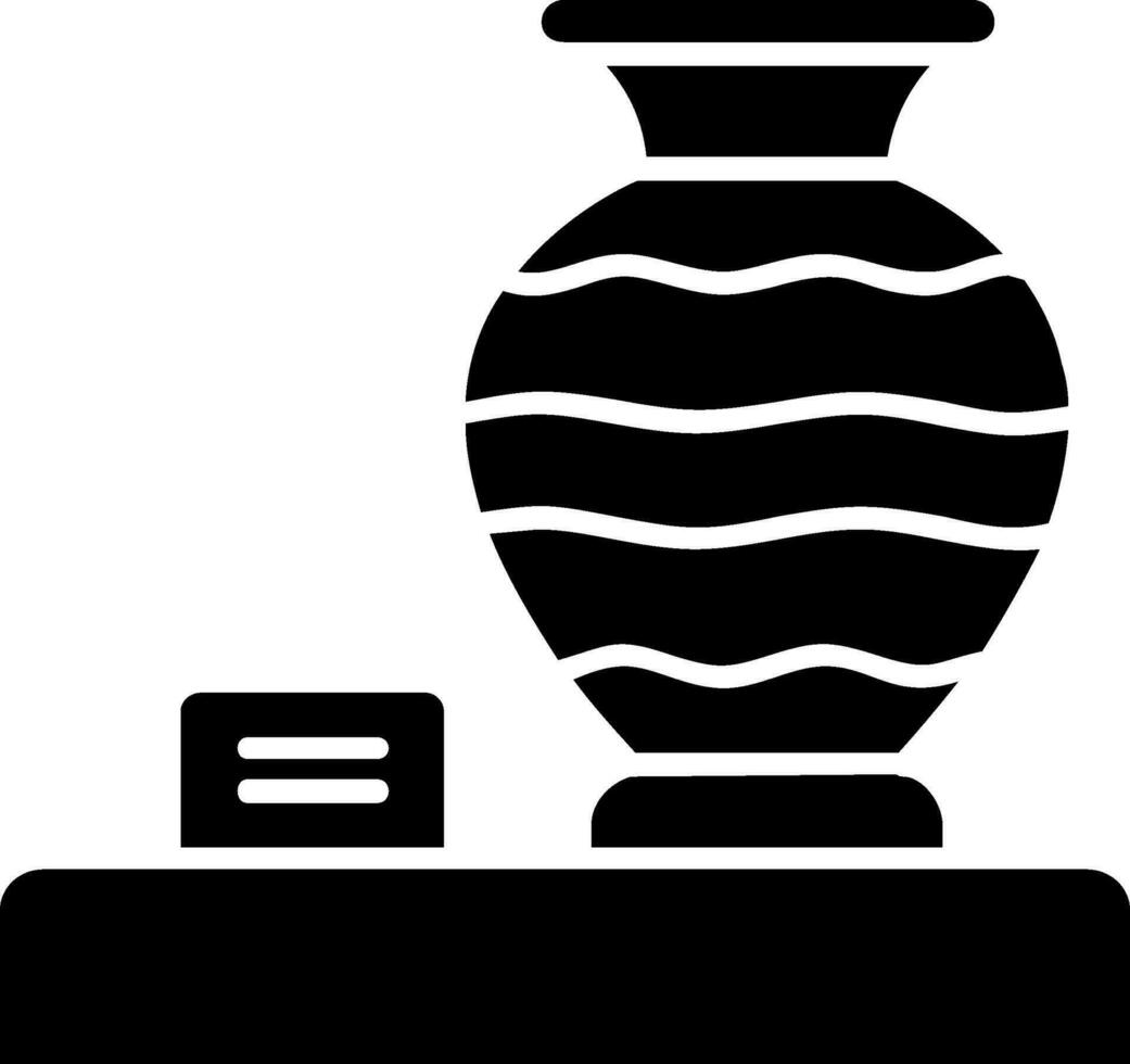 Vase-Glyphe-Symbol vektor