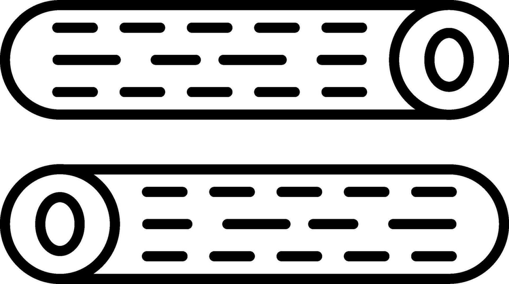 Holz Log Linie Symbol vektor
