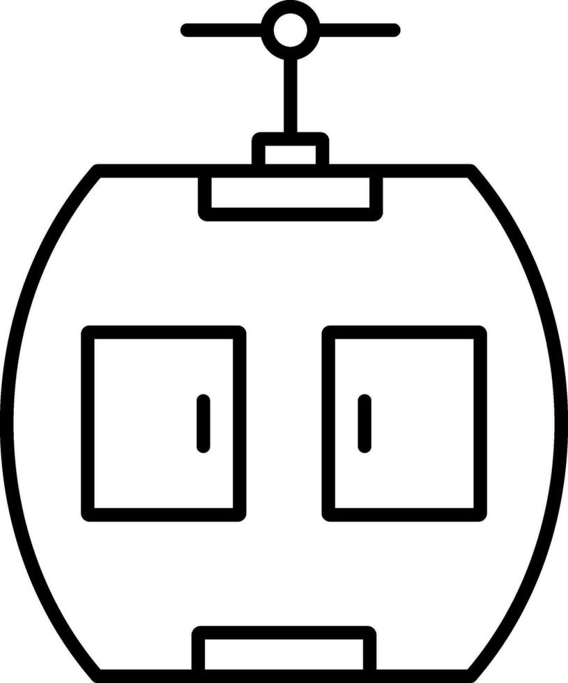 Gondel Linie Symbol vektor
