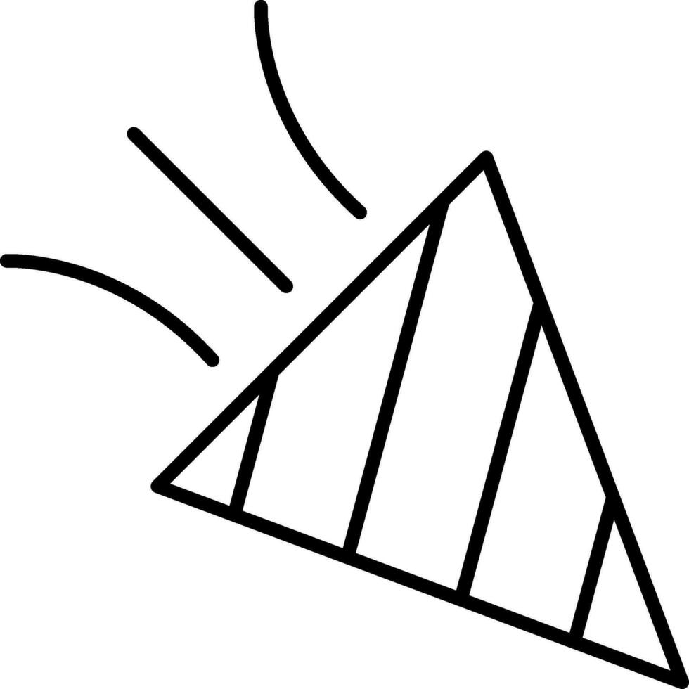 konfetti linje ikon vektor
