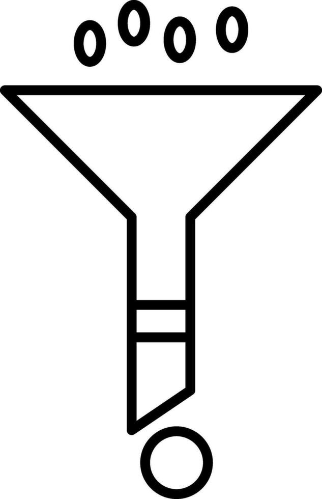 Symbol für Filterlinie vektor
