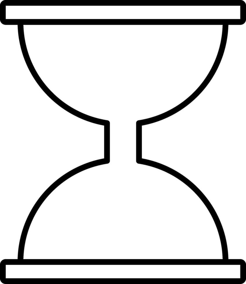 Sanduhr-Liniensymbol vektor