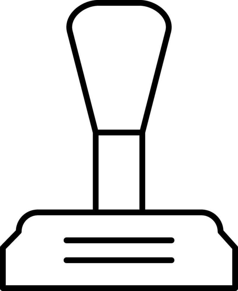 Symbol für die Schalthebellinie vektor