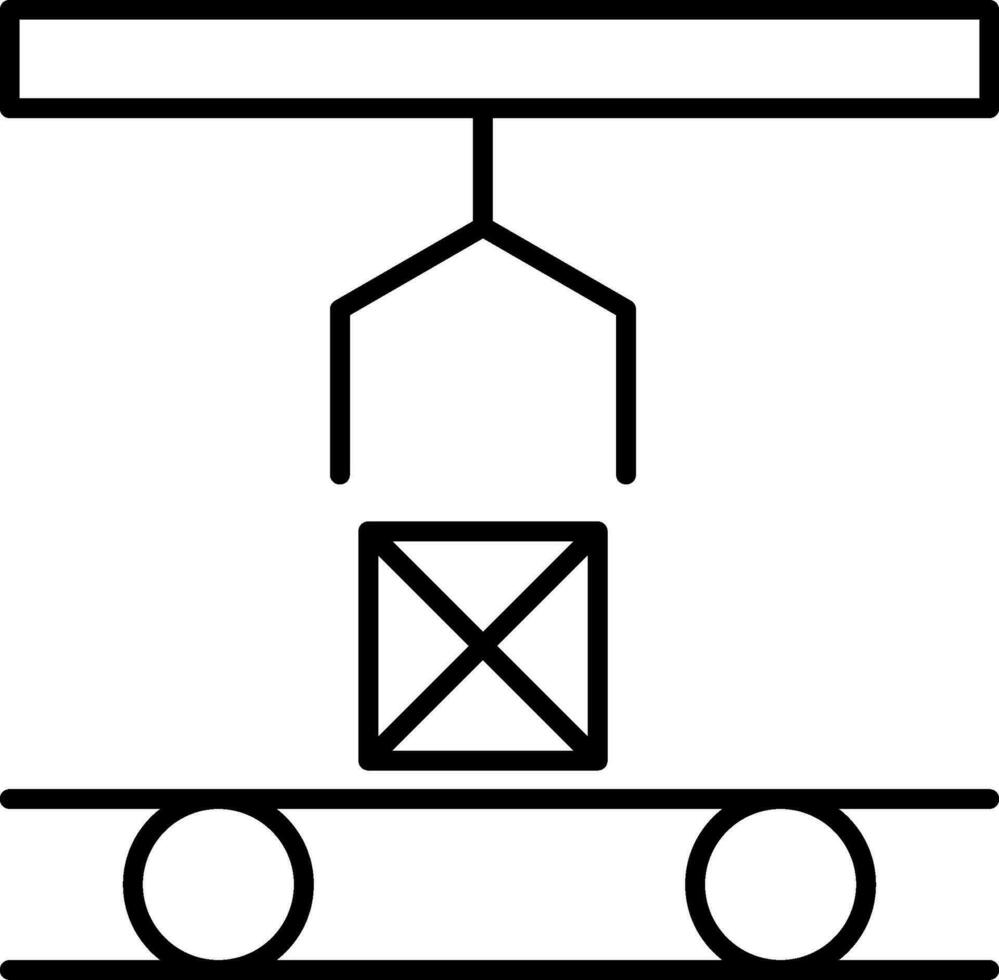 Masse Produktion Linie Symbol vektor