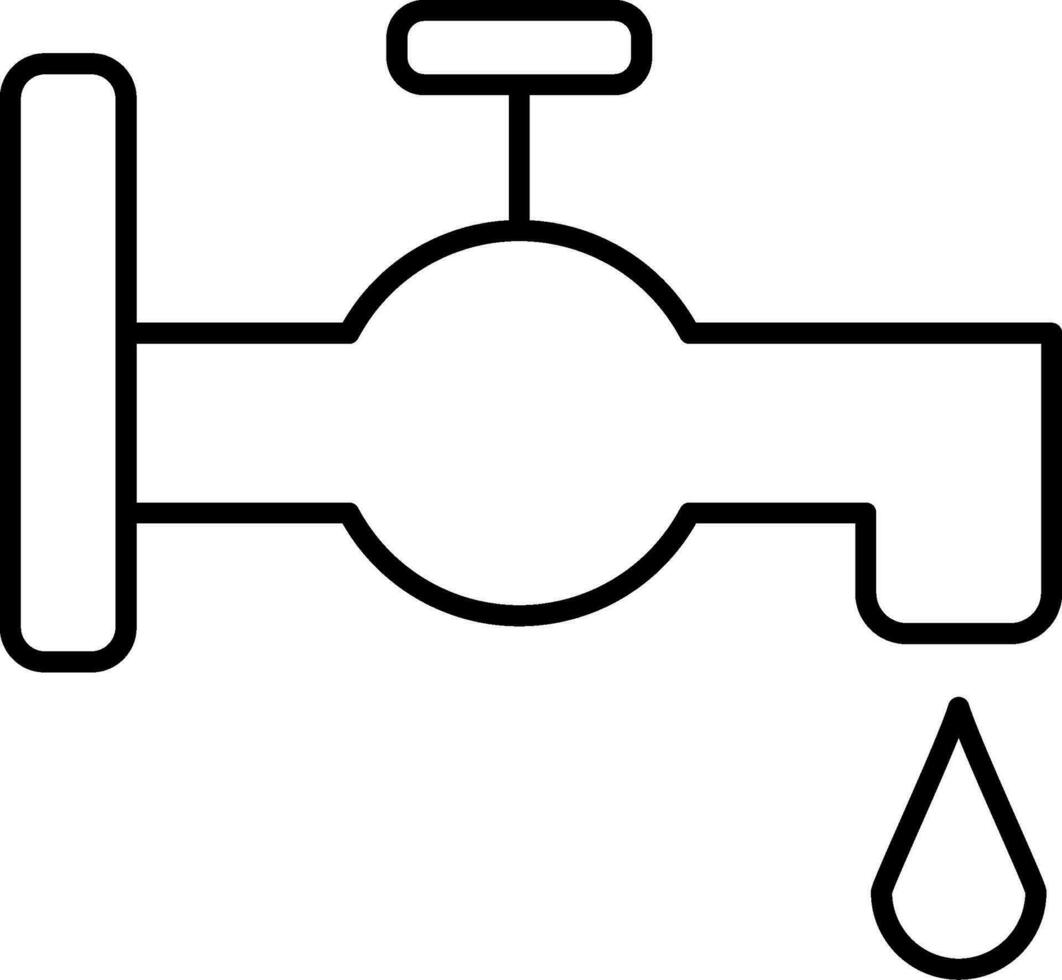 Tippen Sie auf das Liniensymbol vektor