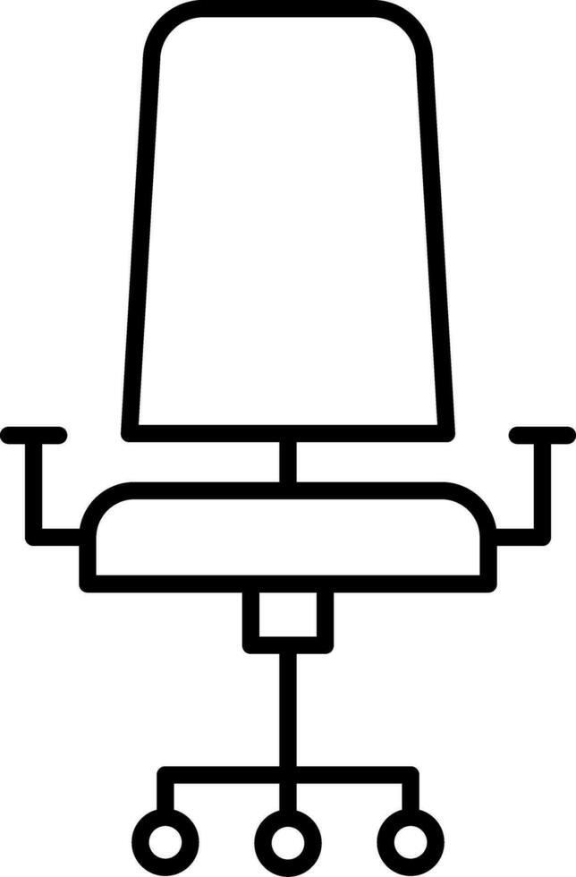 Stuhlliniensymbol vektor