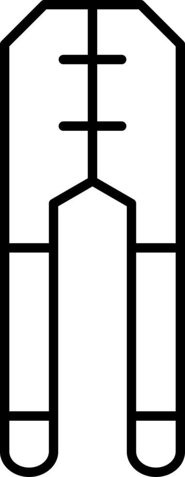 Crimplinie Symbol vektor