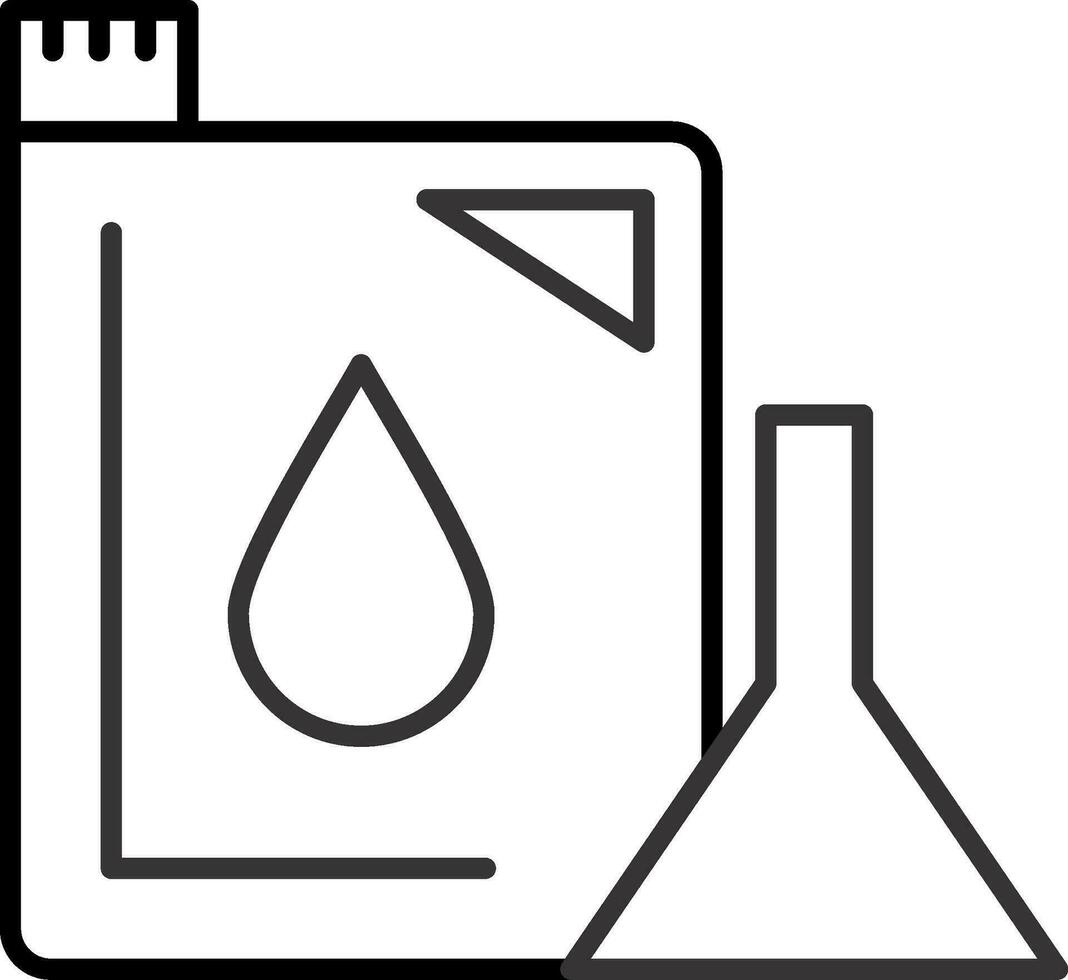 Maschine Öl Linie Symbol vektor