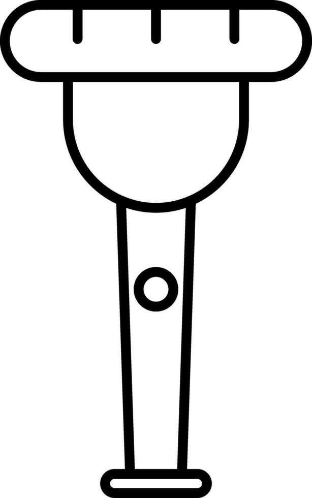 Symbol für Holzbeinlinie vektor