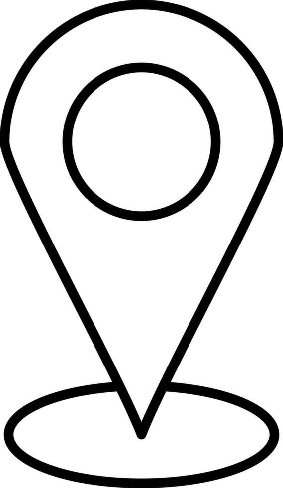 Symbol für die Positionslinie mit Stern vektor