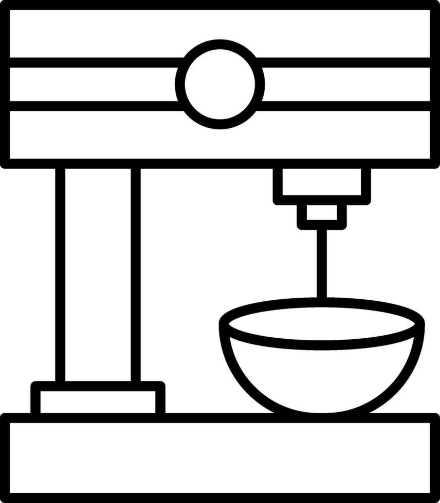 Symbol für Mischmaschinenlinie vektor