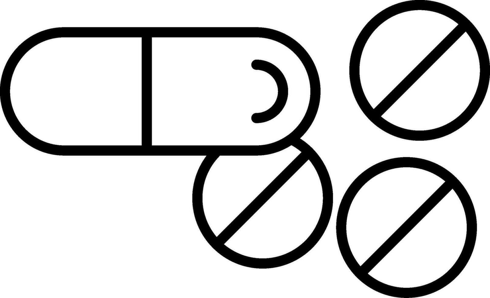 Symbol für Tablettenlinie vektor