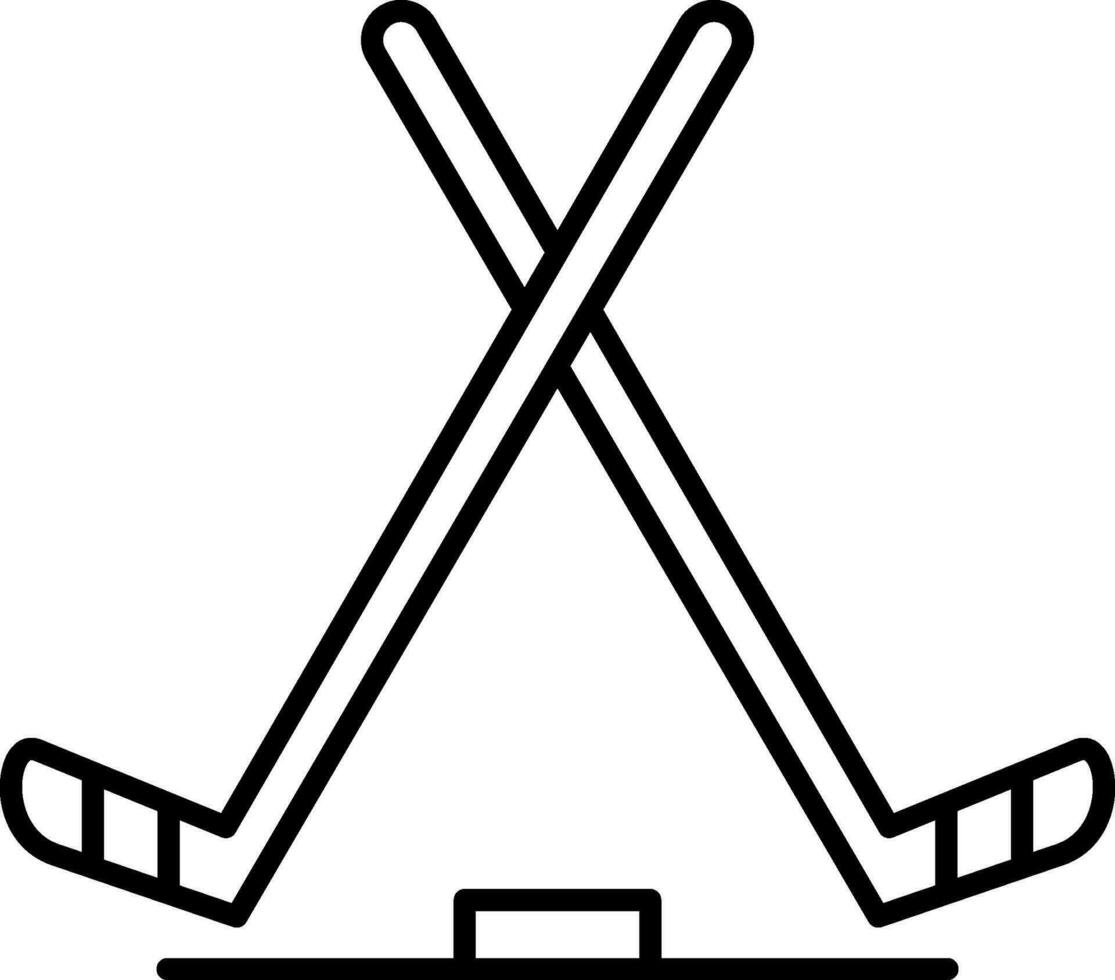 Symbol für die Eishockeylinie vektor