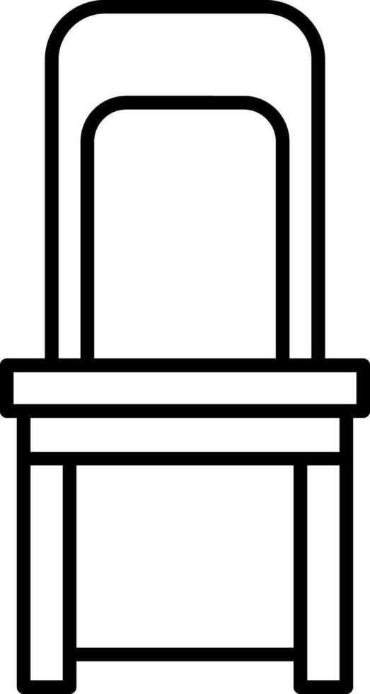 Essen Stuhl Linie Symbol vektor