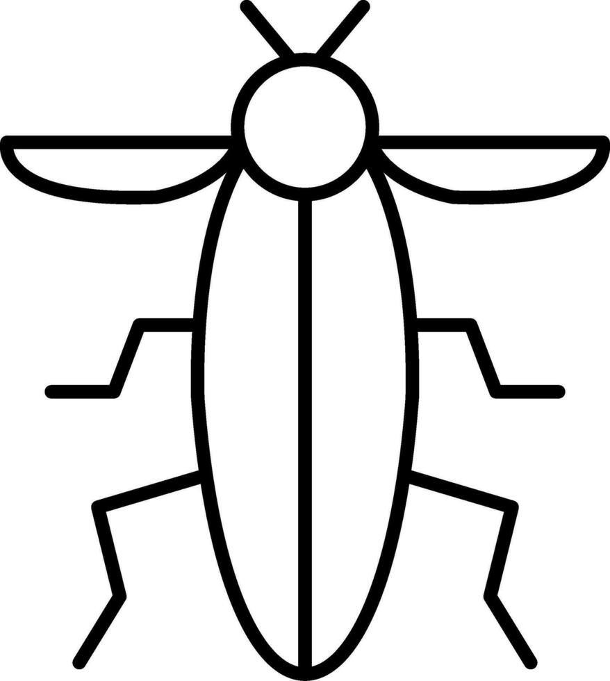 Symbol für Insektenlinie vektor