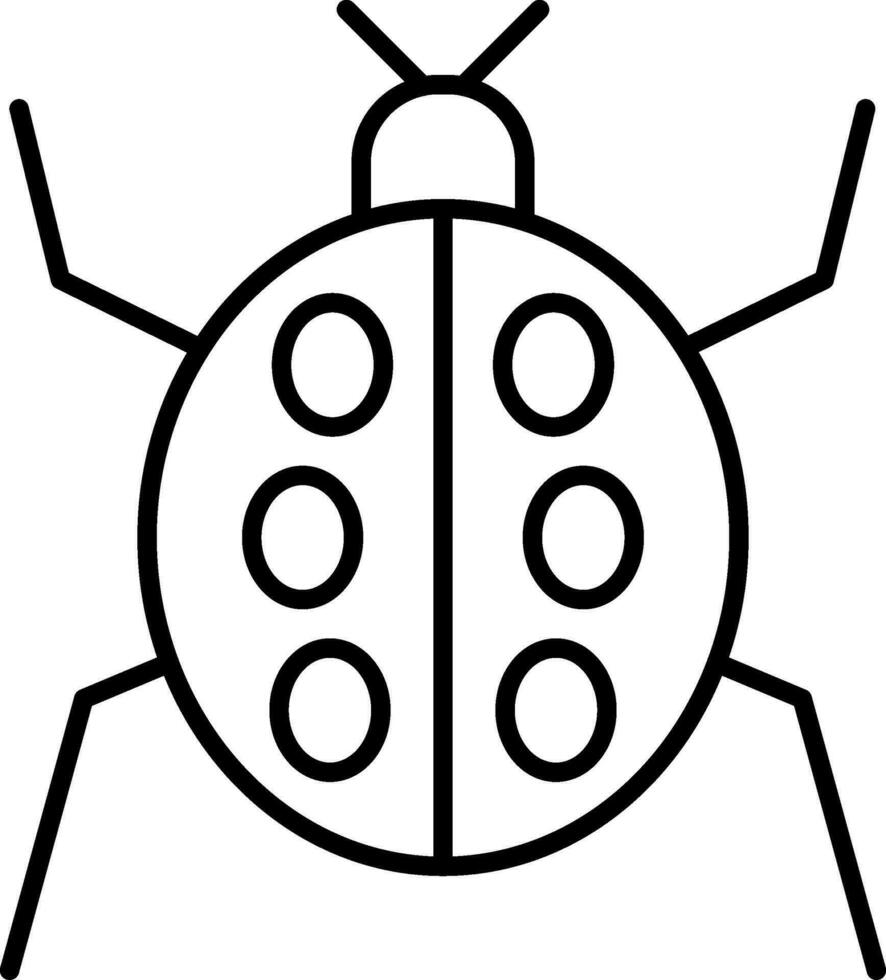 Symbol für Insektenlinie vektor