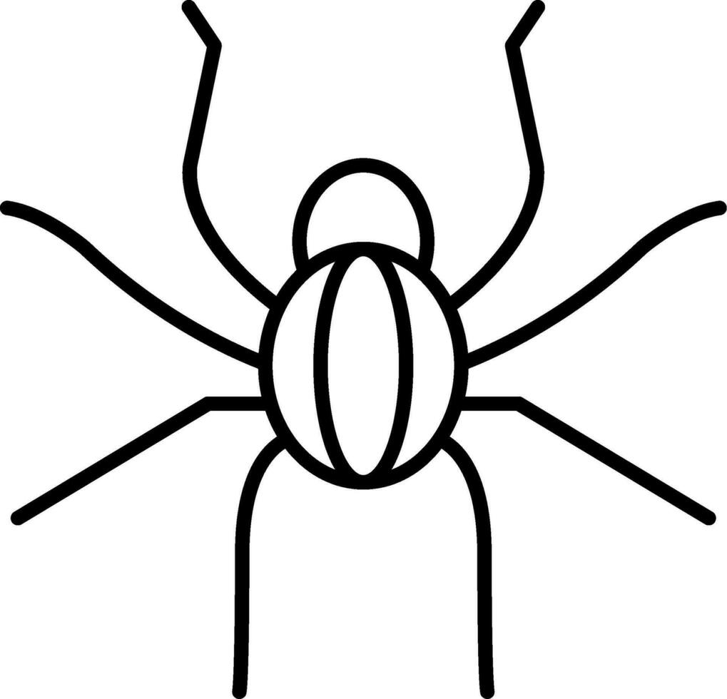 Symbol für die Spinnenlinie vektor