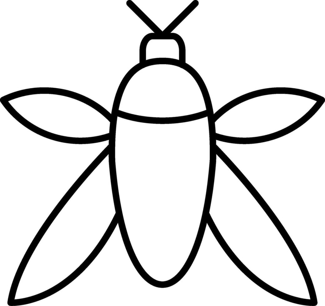 Symbol für Insektenlinie vektor