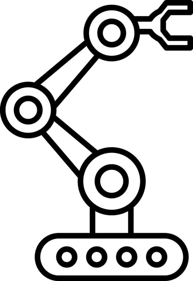 Robotik-Liniensymbol vektor