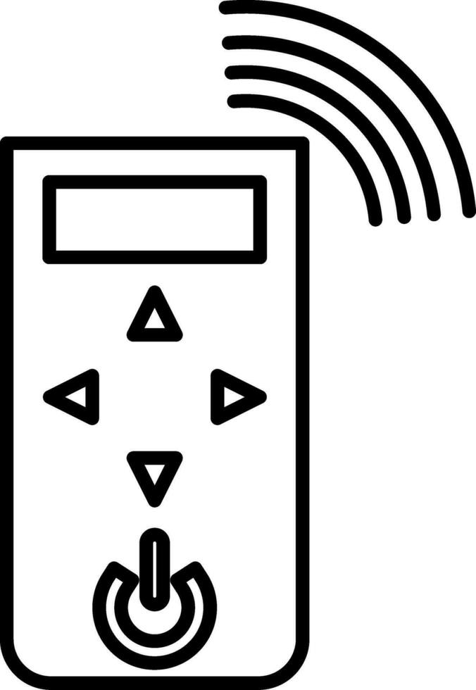 Symbol für die Fernbedienungszeile vektor