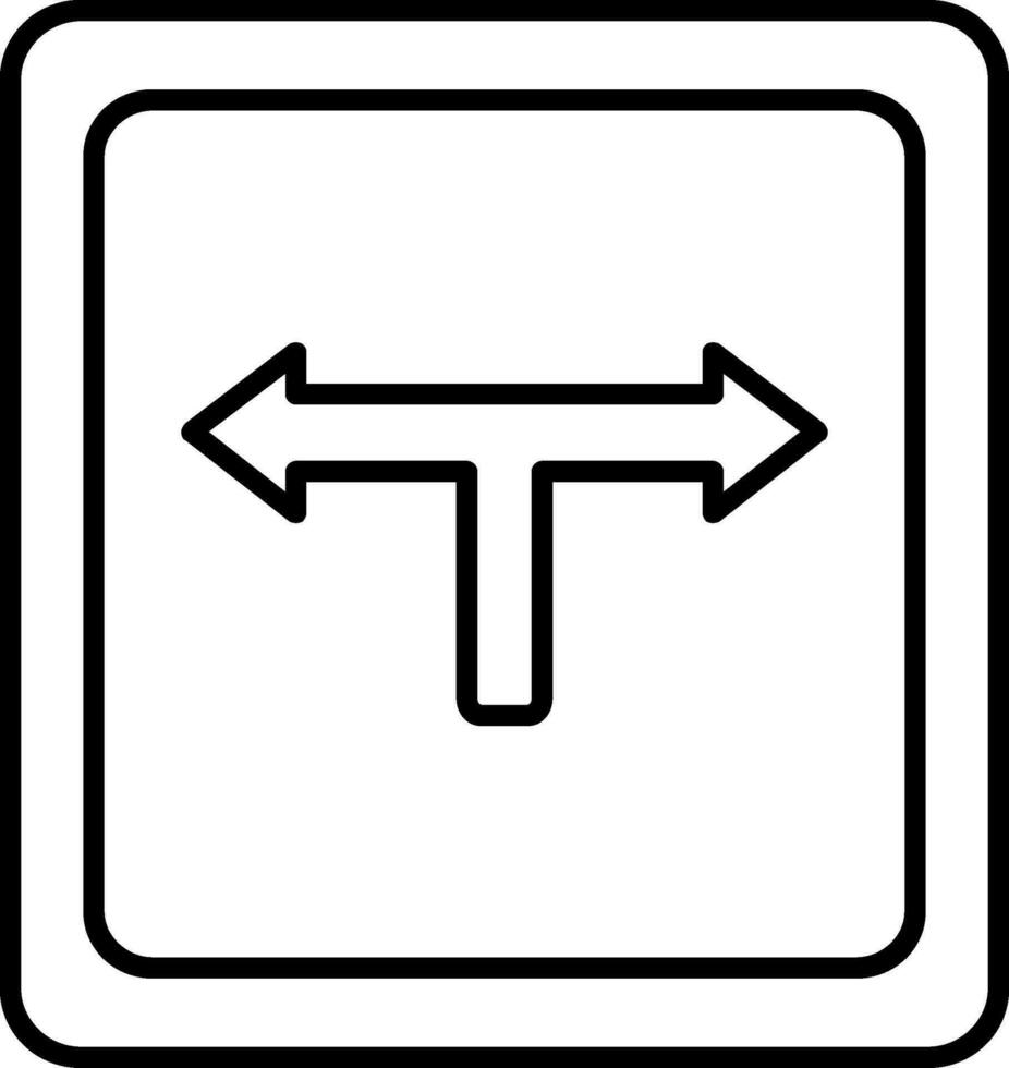 riktning linje ikon vektor