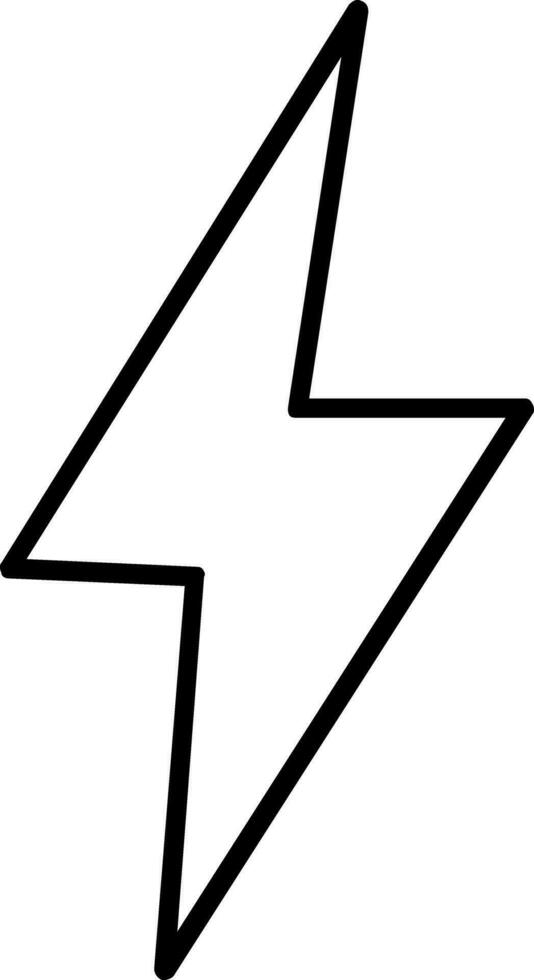 Symbol für Donnerlinie vektor